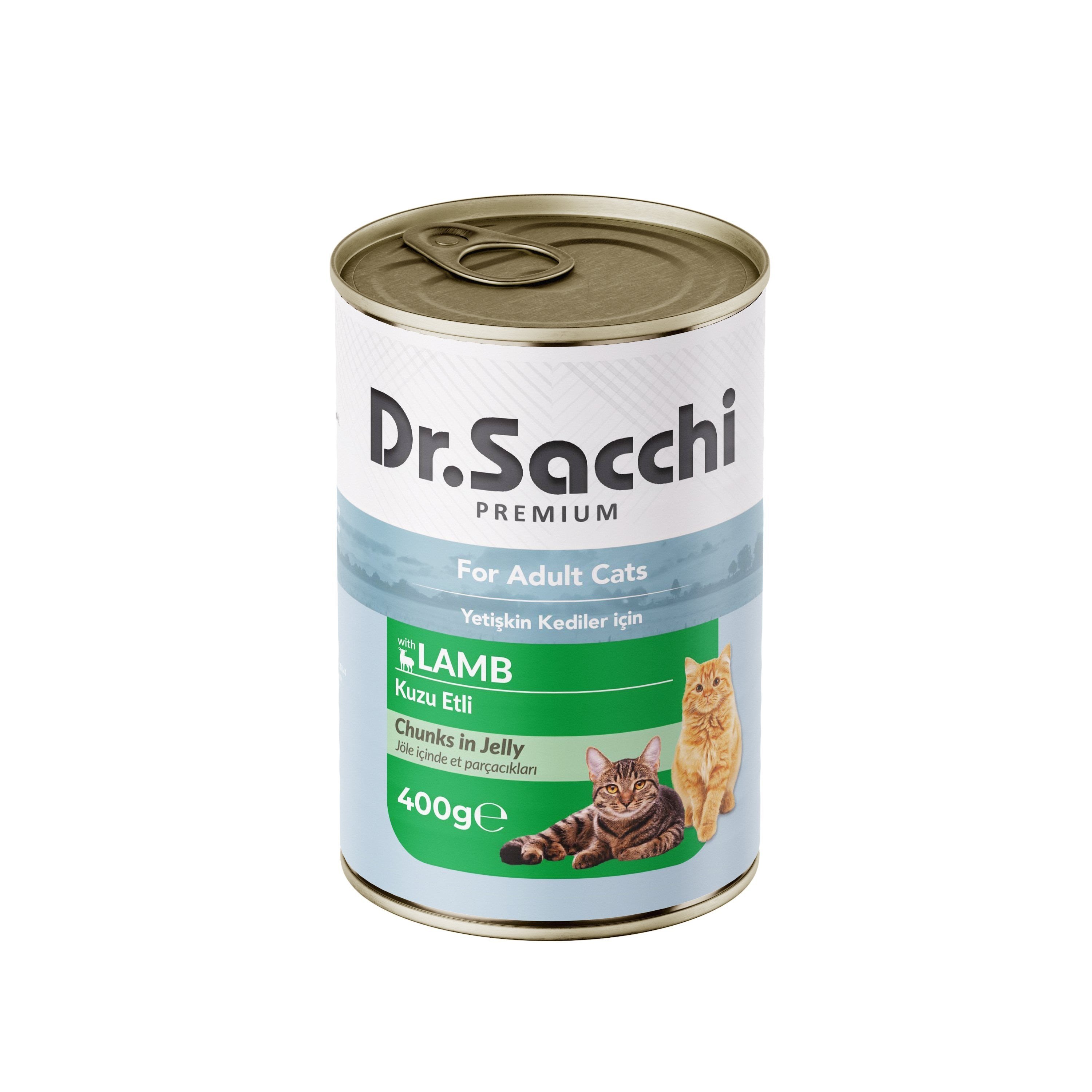 Dr. Sacchi Kuzu Etli Kedi Yaş Maması 400 GR