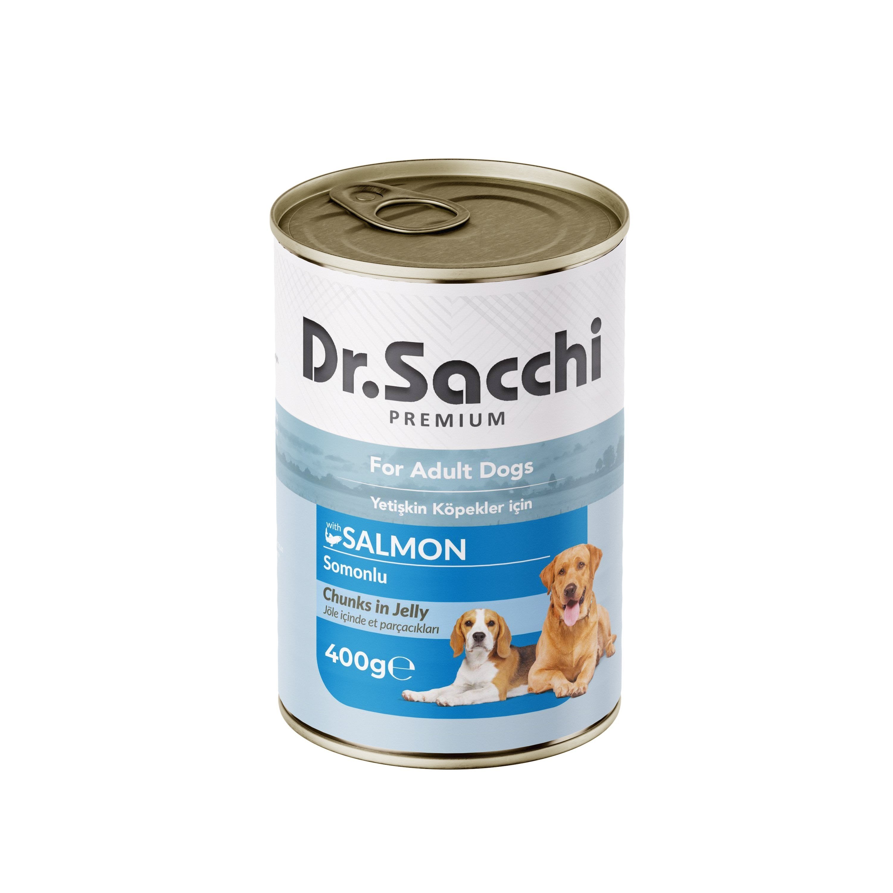 Dr. Sacchi Somonlu Köpek Yaş Maması 400 GR