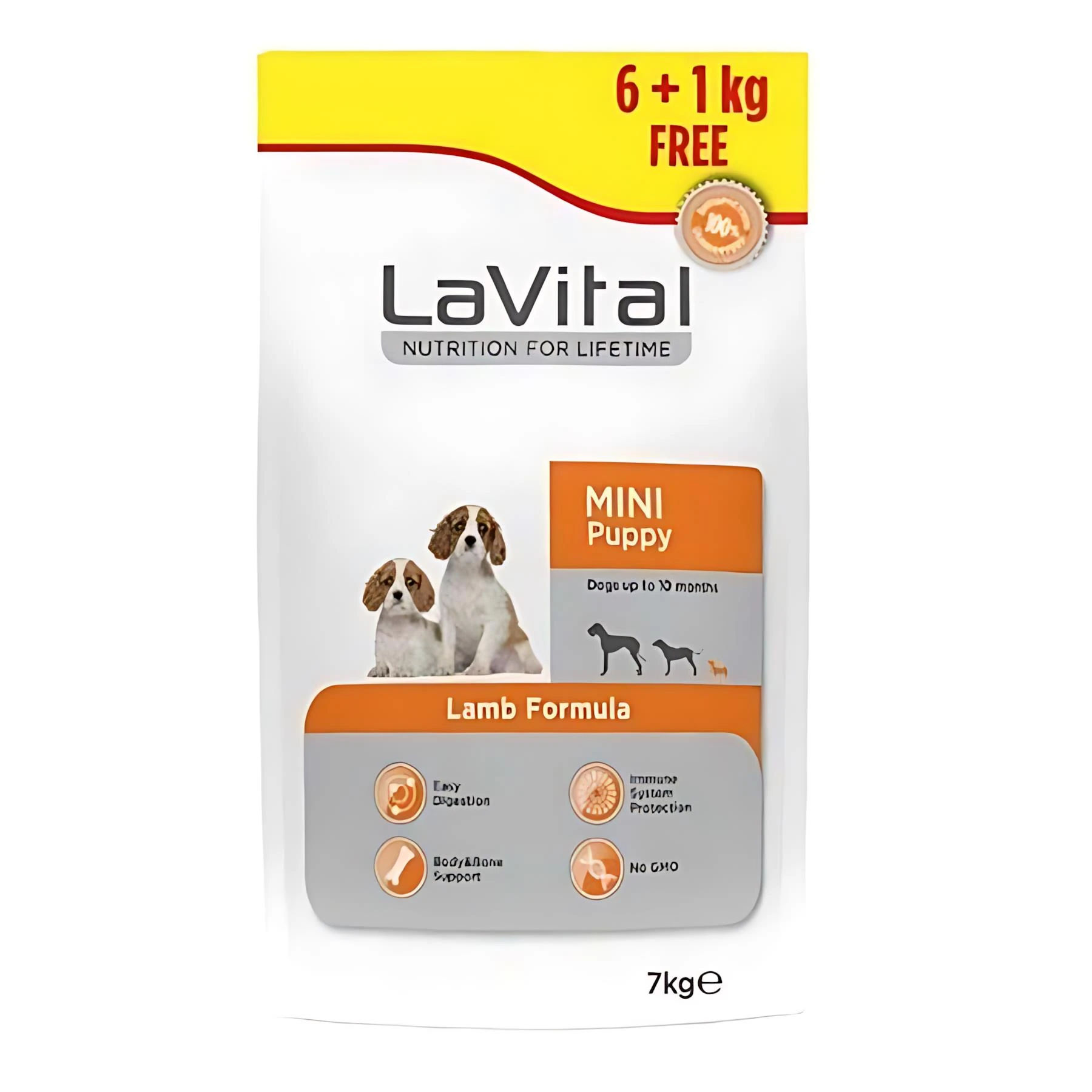 LaVital Kuzulu Küçük Irk Yavru Köpek Maması 6+1Kg HEDİYE!