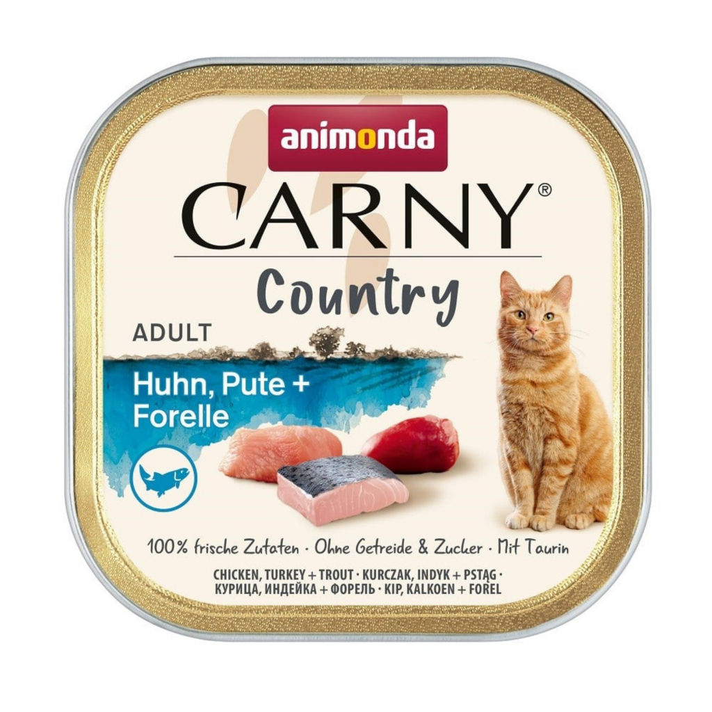 Animonda Carny Country Tavuklu Hindili ve Alabalıklı Yetişkin Kedi Konservesi 100gr