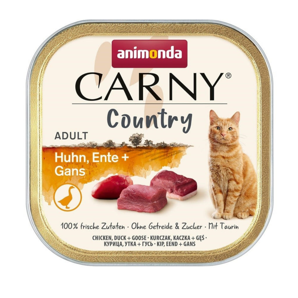 Animonda Carny Country Tavuklu Ördekli ve Kaz Etli Yetişkin Kedi Konservesi 100gr