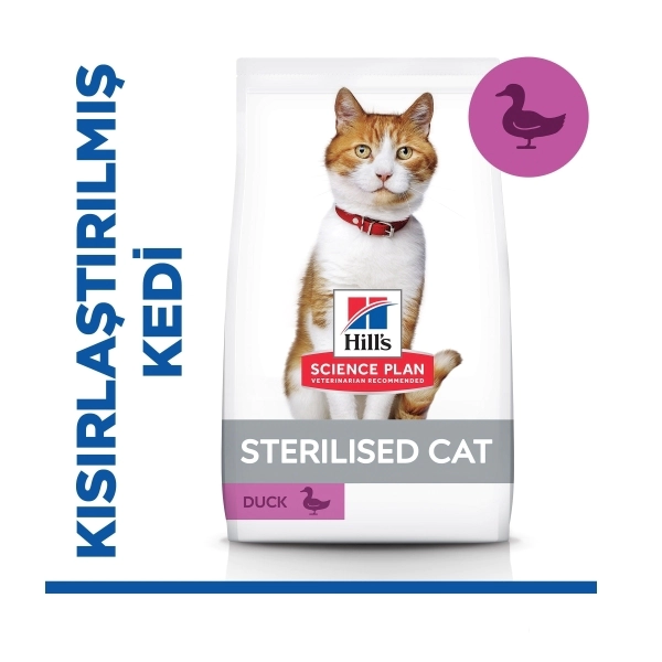 Hill's SCIENCE PLAN Ördekli Kısırlaştırılmış Kedi Maması 1,5kg